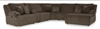 Top Tier 6-Piece Reclining Sectional with Chaise image 4