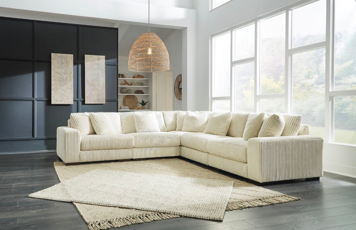 Lindyn 5 Piece Corner Sectional - Ivory image