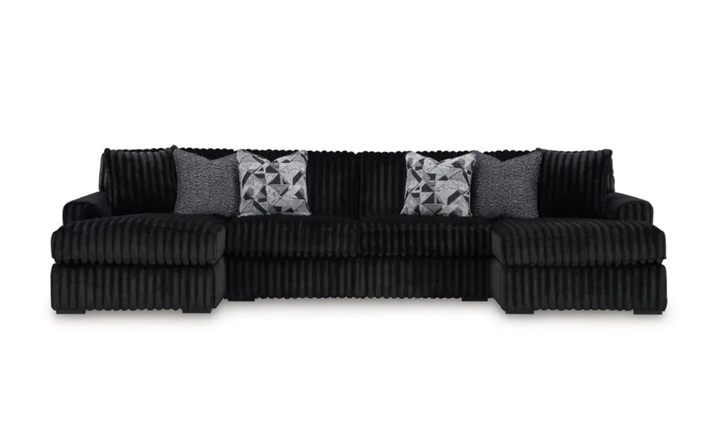Midnight Madness Double Chaise Sectional image 1