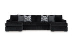 Midnight Madness Double Chaise Sectional image 1