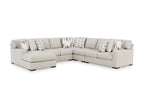 Laurelgrove 5 Piece Sectional w/ Chaise (Nuvella Performance Fabric) - Left-Arm Facing image