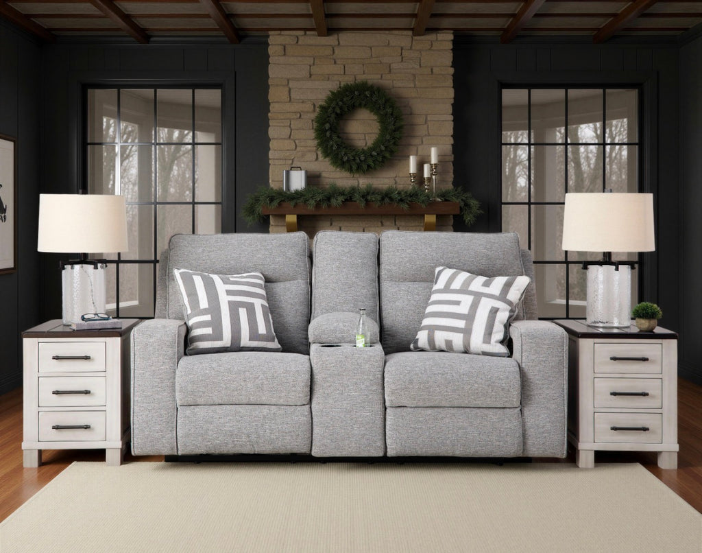 Biscoe Power Reclining Loveseat w/ ADJ Headrests &amp; Console image 0