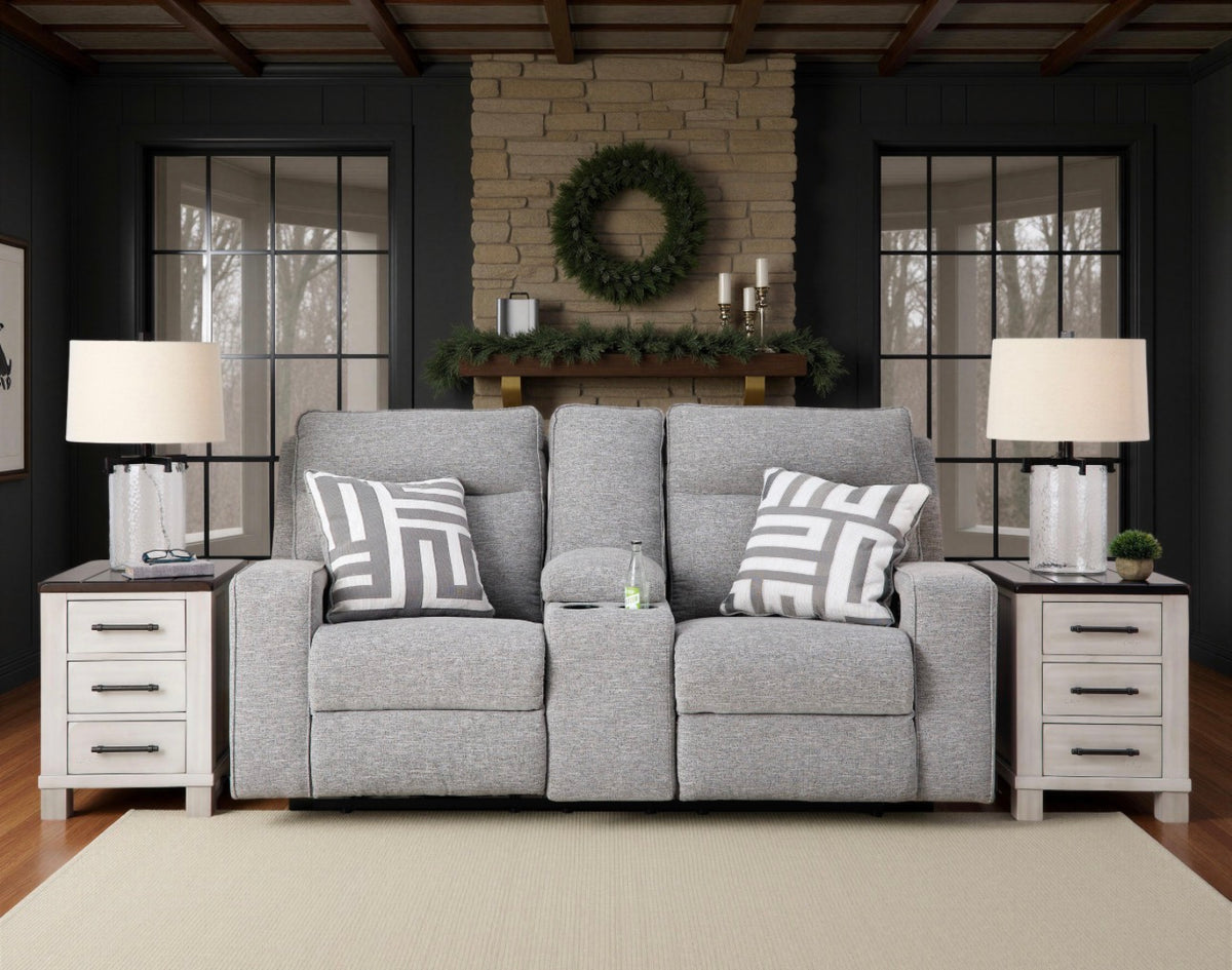 Biscoe Power Reclining Loveseat w/ ADJ Headrests &amp; Console image 0