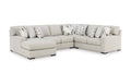 Laurelgrove 4 Piece Sectional w/ Chaise (Nuvella Performance Fabric) image 3