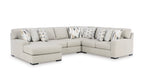 Laurelgrove 4 Piece Sectional w/ Chaise (Nuvella Performance Fabric) image 3