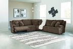 Top Tier 5-Piece Reclining Sectional - Brown image