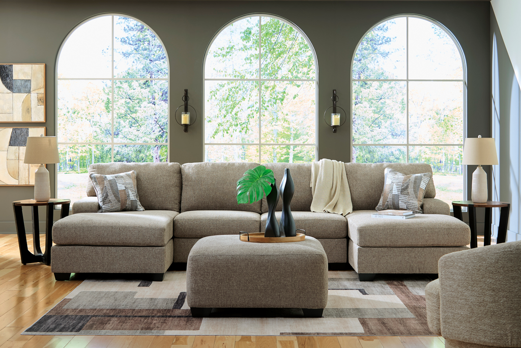 Newellen 3 Piece Double Chaise Sectional image 2