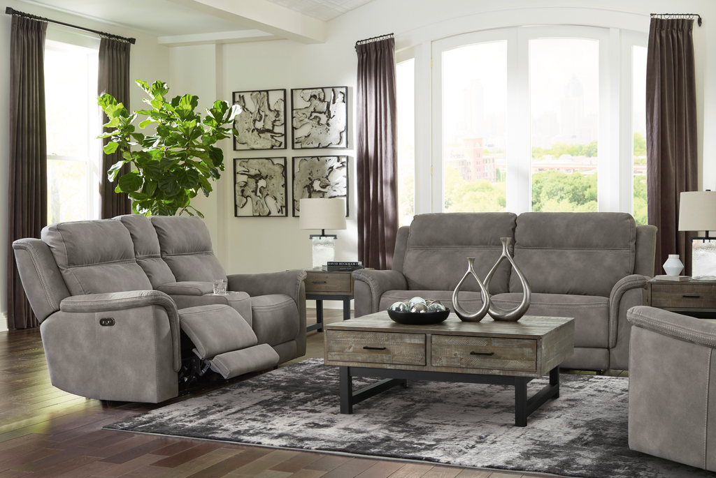 Durapella 3 Piece Sofa Set w/ Power Reclining & ADJ Headrest image 0