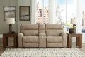 Next-Gen Durapella Power Reclining Loveseat w/ Console - Tan image