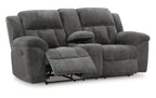 Frohn Reclining Loveseat w/ Console - Grey image
