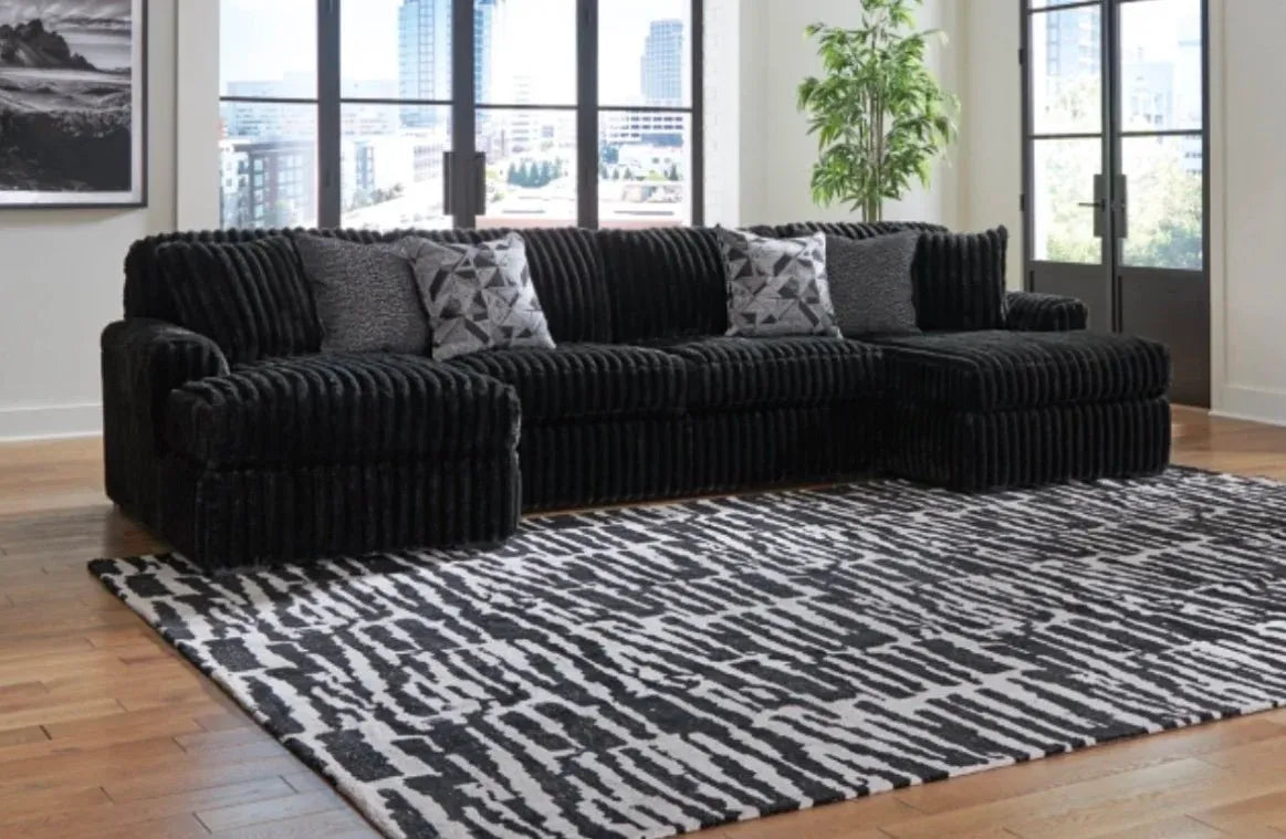 Midnight Madness Double Chaise Sectional image 0