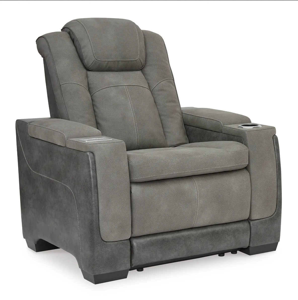 Next-Gen DuraPella PWR REC Recliner with ADJ Headrest - Grey image