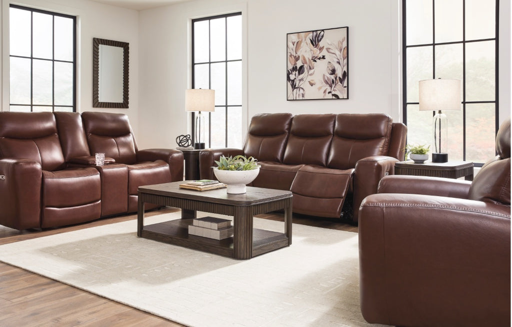 Next Move Electric Reclining Leather 3 Piece Set image 0