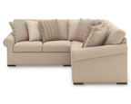 Ladymae 3 Piece Corner Sectional (Nuvella Performance Fabric) image 3