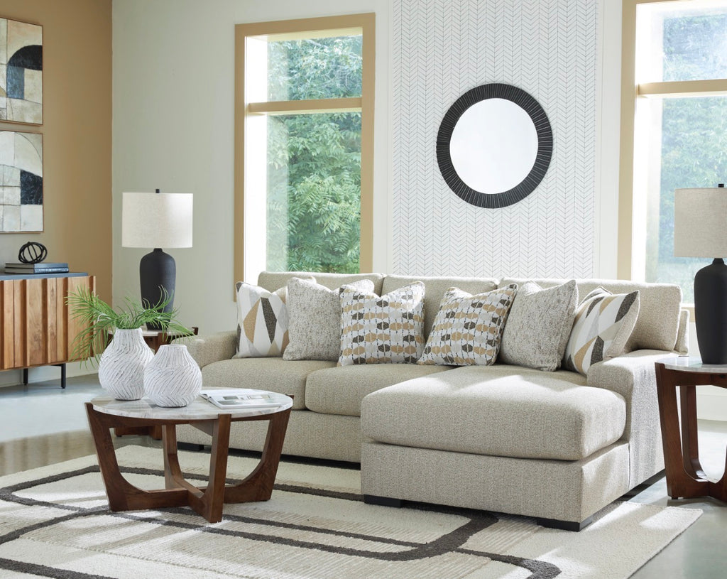 Laurelgrove 2 Piece Sectional w/ Chaise (Nuvella Performance Fabric) image 2