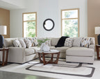 Laurelgrove 4 Piece Sectional w/ Chaise (Nuvella Performance Fabric) image 1