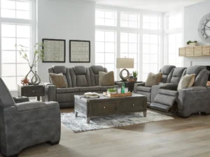Next-Gen DuraPella PWR REC Set with sofa, loveseat, and recliner ADJ Headrest