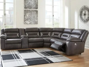 Kincord 4 Piece Power Reclining Sectional w/ Console