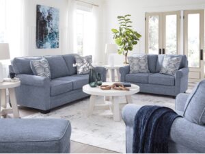 Carissa Manor 3 Piece Sofa Set (Nuvella Performance Fabric)