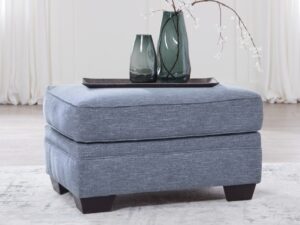 Carissa Manor Ottoman (Nuvella Performance Fabric)