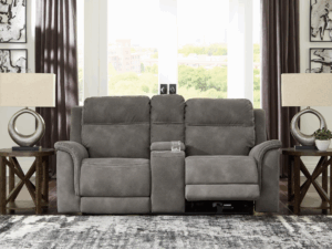 Next-Gen Durapella Loveseat w/ Power Reclining & ADJ Headrests