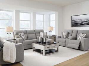 Biscoe 3 Piece Sofa Set (Nuvella Performance Fabric)