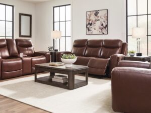 Next Move Electric Reclining Leather 3 Piece Set