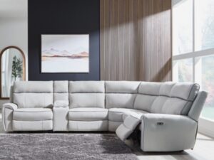 Social pointe 6 piece electric sectional